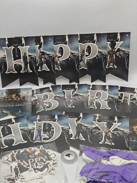 Black Panther 2 Birthday Party Decoration