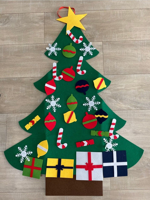 33PCS Large Felt Christmas DIY Tree