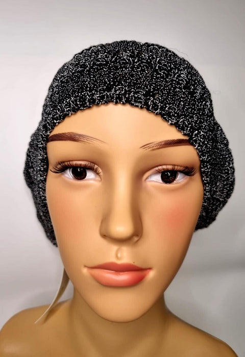 Women's Wool Crochet Knit French Beret