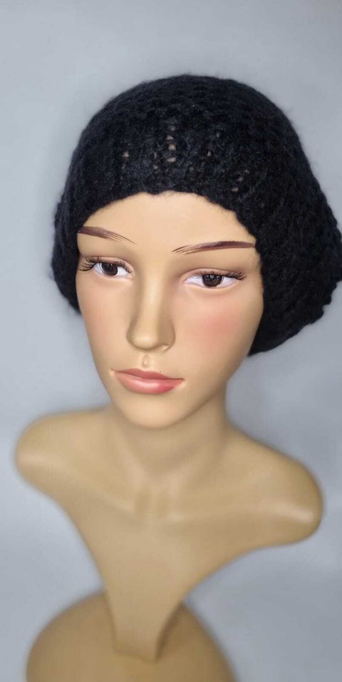 Crochet Knitted Woolly Hat