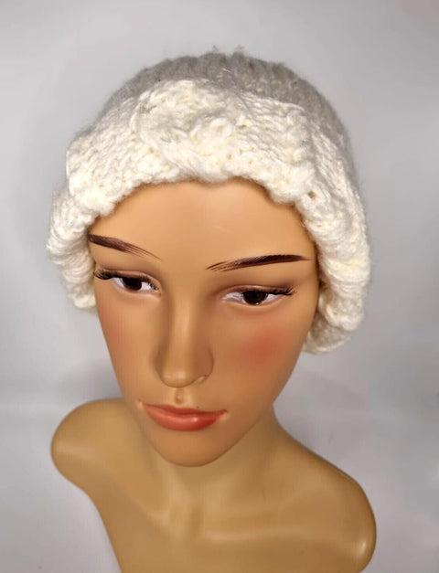 Women's Crochet Knitted Woolly Hat