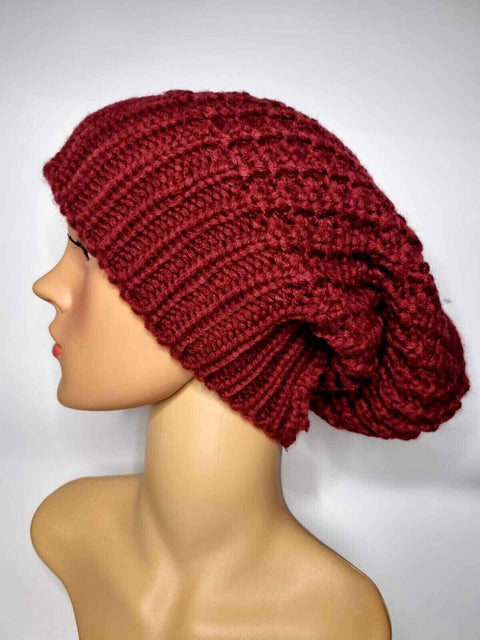 Crochet Knitted Woolly Hat