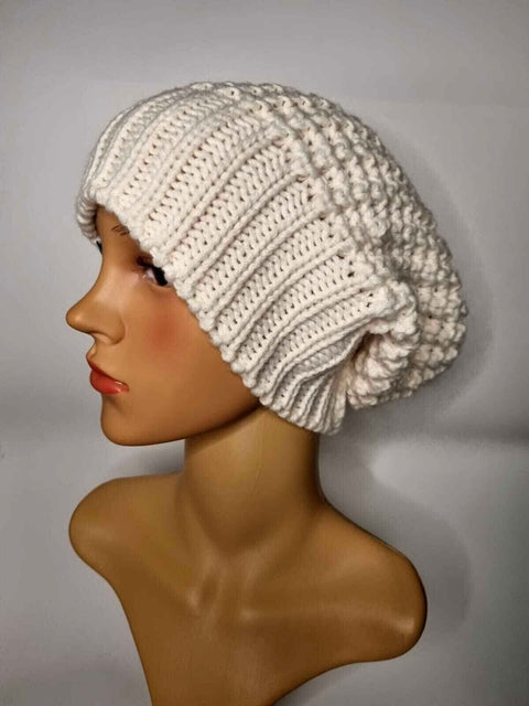 Crochet Knitted Woolly Hat