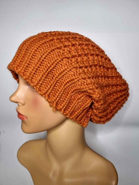 Crochet Knitted Woolly Hat