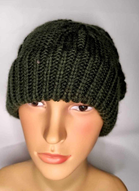 Crochet Knitted Woolly Hat