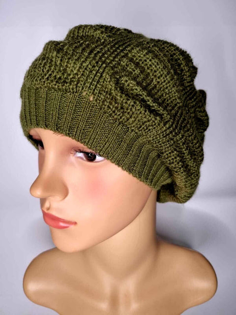 Crochet Knitted Woolly Hat