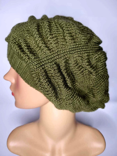 Crochet Knitted Woolly Hat