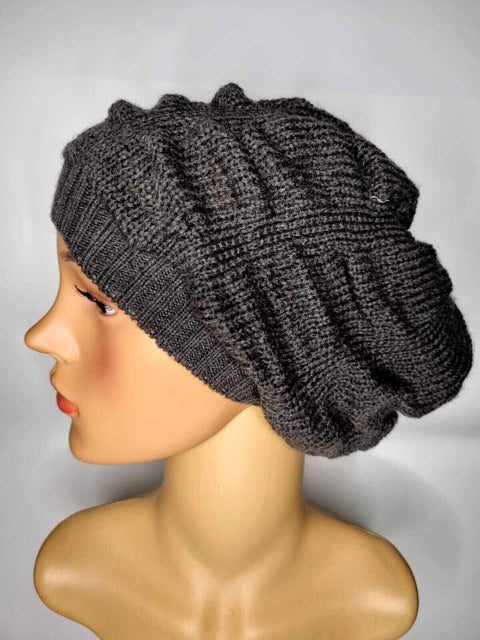 Crochet Knitted Woolly Hat