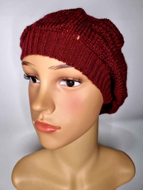 Crochet Knitted Woolly Hat