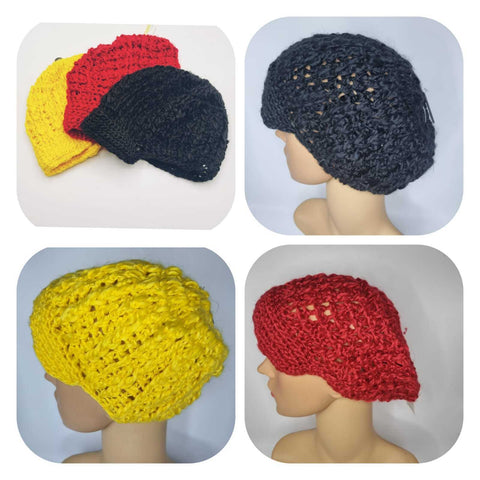 Crochet Knitted Woolly Hat