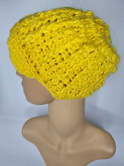 Crochet Knitted Woolly Hat