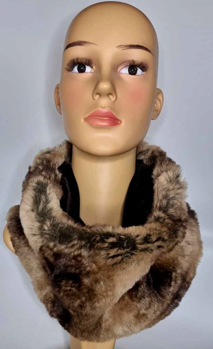 Faux fur neck store wrap