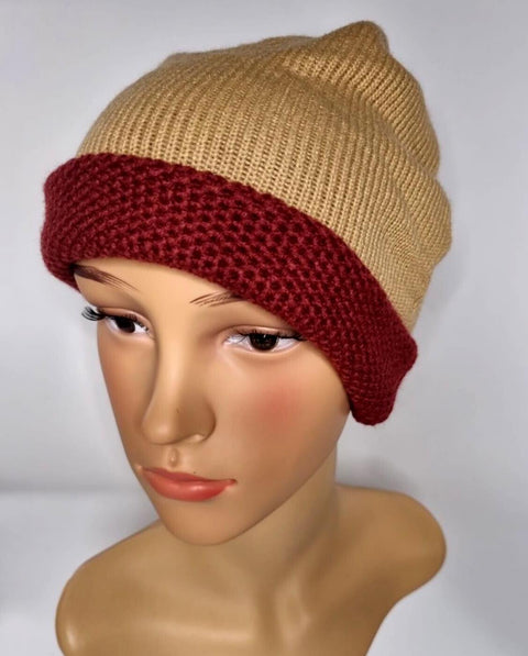 Crochet Knitted Woolly Hat