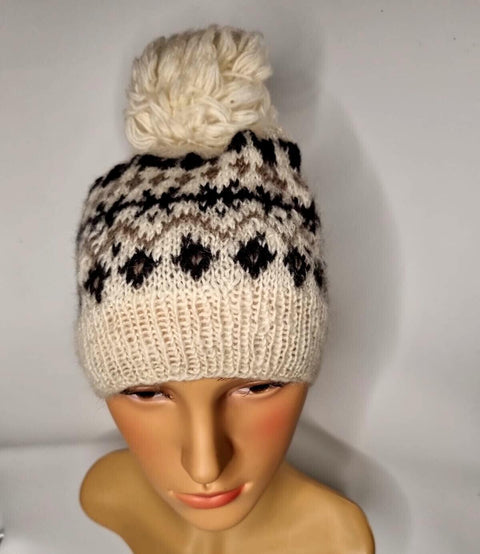 Knitted Warm Wooly Nordic Style Hat