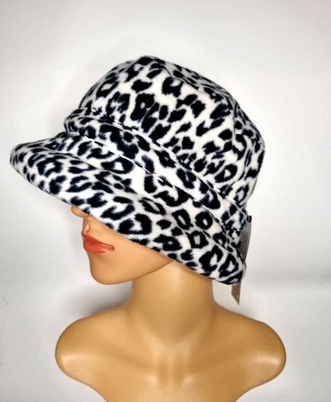 Faux Fur Bucket Hats Animal Print