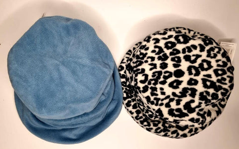 Faux Fur Bucket Hats Animal Print