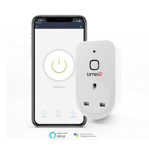 Wireless WiFi Smart Plug Socket Energy Monitoring Timer Amazon Alexa Google Home