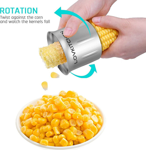 Corn Stripper Peeler Stainless Steel Kernel Cutter Remover Thresher Kitchen Tool