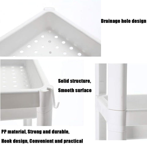 3 Tier Slide Out Slim Storage Rack Organizer