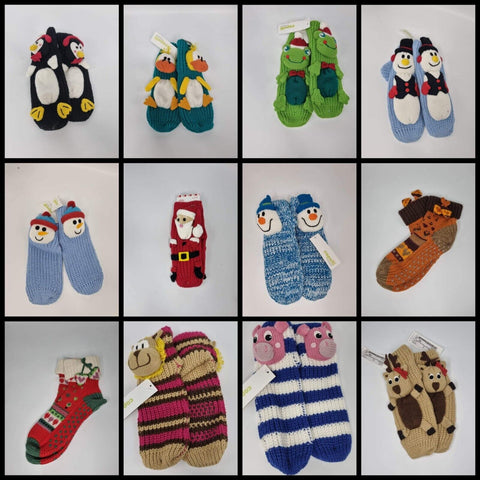 Kids Cosy Christmas Bed Socks