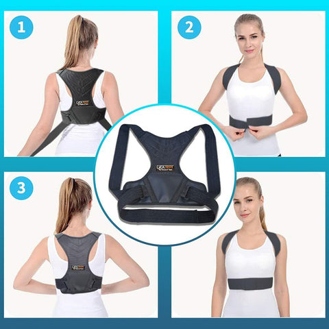 Posture Corrector Back Support Body Brace Wellness Lumbar Shoulder Support Belt