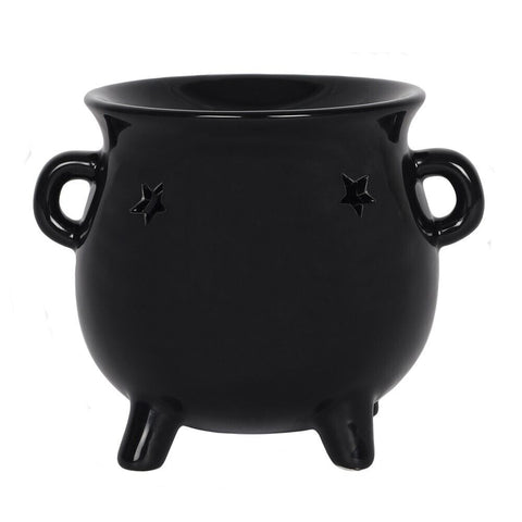 Large Black Cauldron Oil Burner