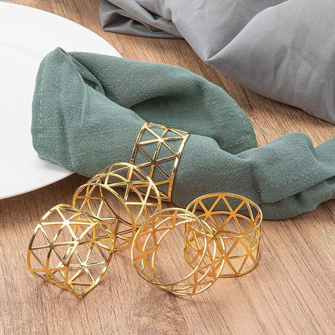 6/12x Alloy Napkin Rings