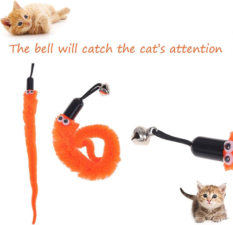 12Pcs Kitten Bell Wand Teaser