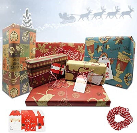 Giftmaker 10 Sheets Christmas Gift Wrapping Paper