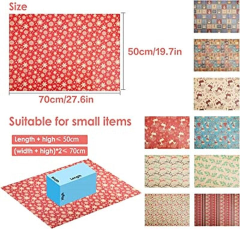 Giftmaker 10 Sheets Christmas Gift Wrapping Paper