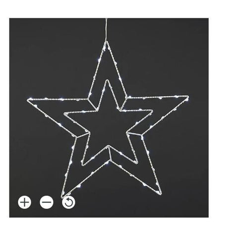 60 Led Christmas Star Silhouette Light