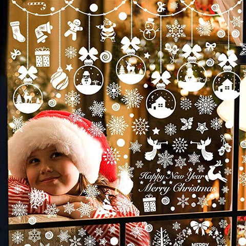 241 pcs Christmas Window Stickers