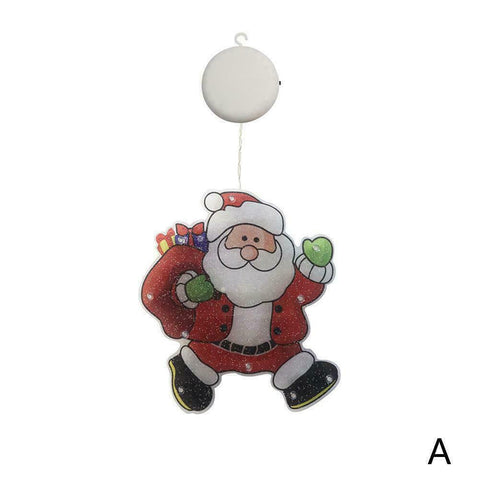 Christmas Window Hanging Santa LED Light