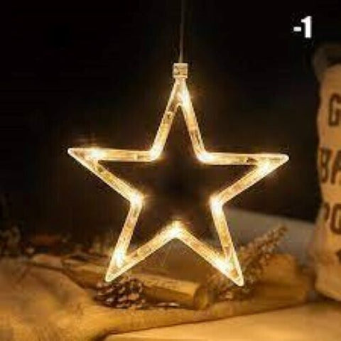 2pcs Christmas Window Hanging LED Light