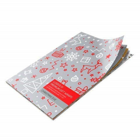 Premium 20 Large Sheets Christmas Xmas Present Gift Wrapping Paper 43 x 60cm