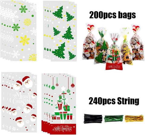 Christmas Cellophane Bags