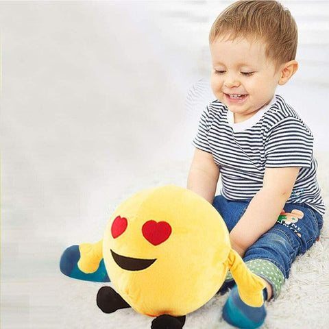 2 x Inflatable Emoji Smile Face Balls