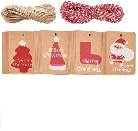 100pcs ECO Christmas Gift Tags