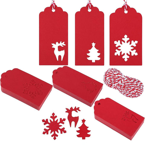 100pcs ECO Christmas Gift Tags