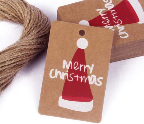 100pcs ECO Christmas Gift Tags