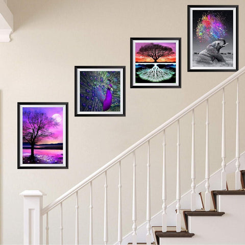 5D DIY Diamond Painting 4 pcs