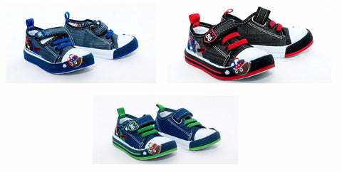 Baby Boy Canvas Trainers size 4 - 8 UK (20 - 25 EUR)