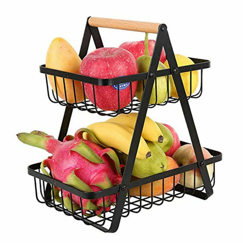 2-Tier Metal Fruit Basket