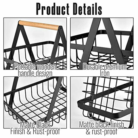 2-Tier Metal Fruit Basket