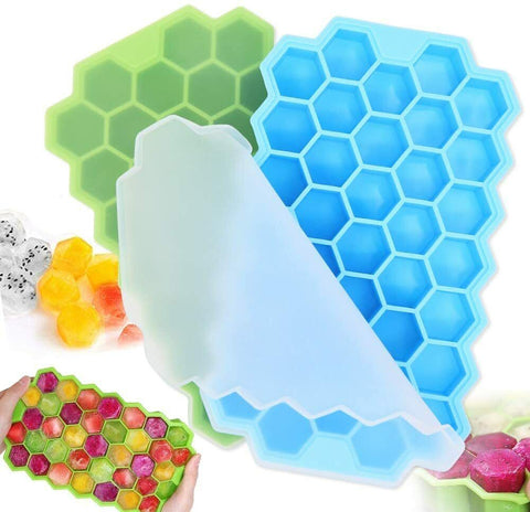 2Pcs Ice Cube Trays with Lids