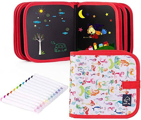 Portable Erasable Drawing Pad Book 14 Pages