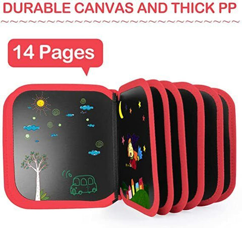 Portable Erasable Drawing Pad Book 14 Pages