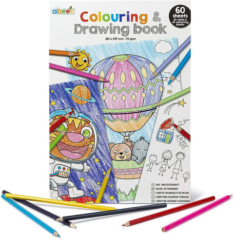 Colouring and Drawing Book 60 Sheet Kids Activity Packs