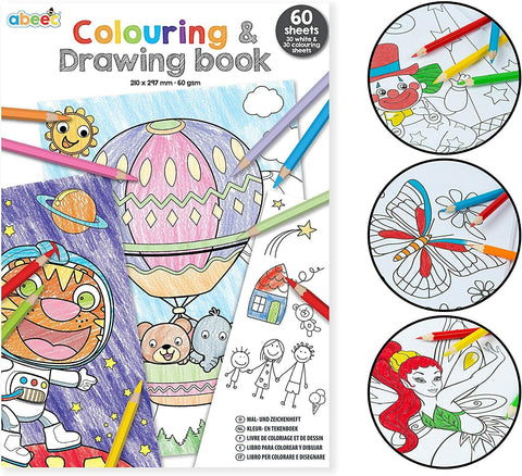 Colouring and Drawing Book 60 Sheet Kids Activity Packs