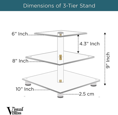 3Tier Acrylic Cake Display Stand